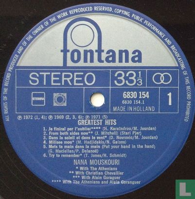 Greatest Hits Nana Mouskouri - Image 3