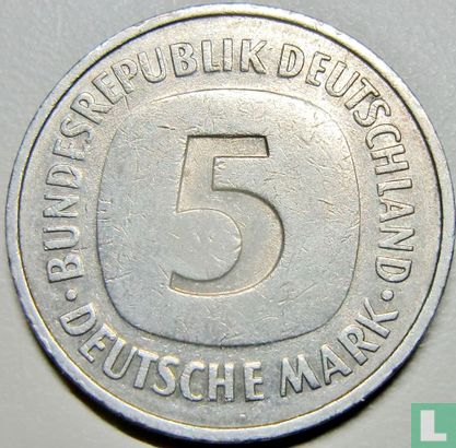 Allemagne 5 mark 1982 (D) - Image 2