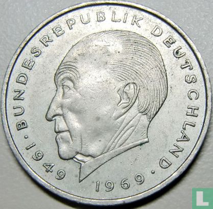 Germany 2 mark 1972 (J - Konrad Adenauer) - Image 2