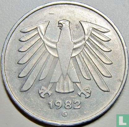 Duitsland 5 mark 1982 (G) - Afbeelding 1
