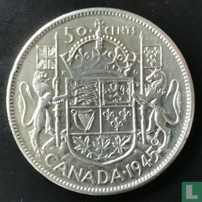 Canada 50 cents 1945 - Afbeelding 1