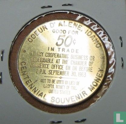 USA - Coeur d'Alene, IO  Good for 50c in Trade  1963 - Image 1