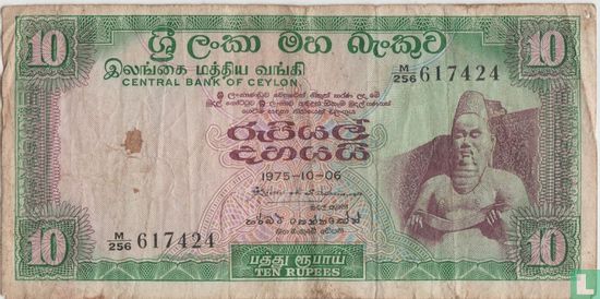 Ceylon 10 Rupien - Bild 1