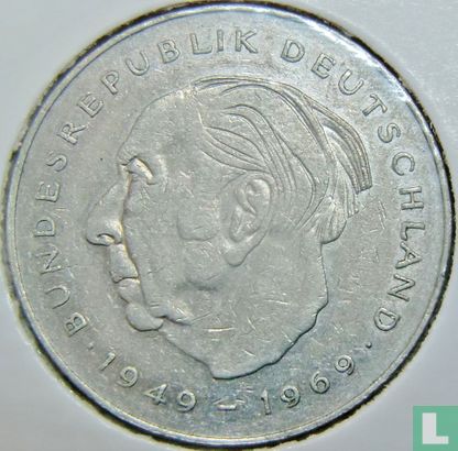 Germany 2 mark 1979 (J - Theodor Heuss) - Image 2