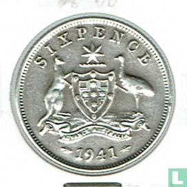 Australie 6 pence 1941 - Image 1
