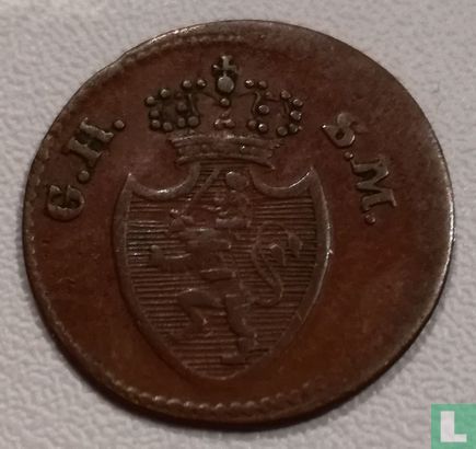 Hessen-Darmstadt 1 pfennig 1819 (G.H.S.M) - Afbeelding 2
