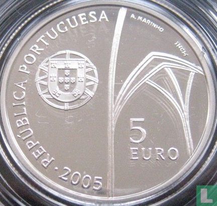 Portugal 5 euro 2005 (PROOF) "Monastery of Batalha" - Afbeelding 1