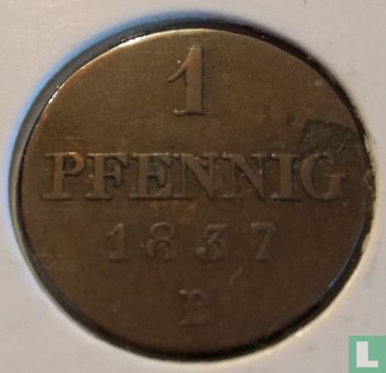 Hannover 1 pfennig 1837 (B) - Afbeelding 1
