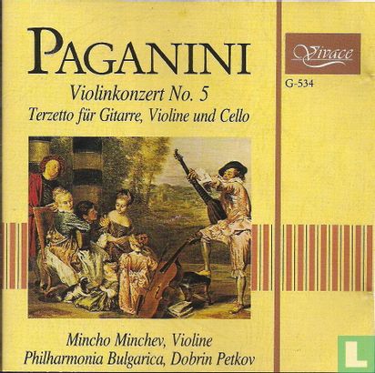 Paganini Violinkonzert No.5 Terzetto für Gitarre, Violine und Cello - Afbeelding 1