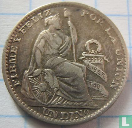 Peru 1 dinero 1902 (1902/892) - Image 2