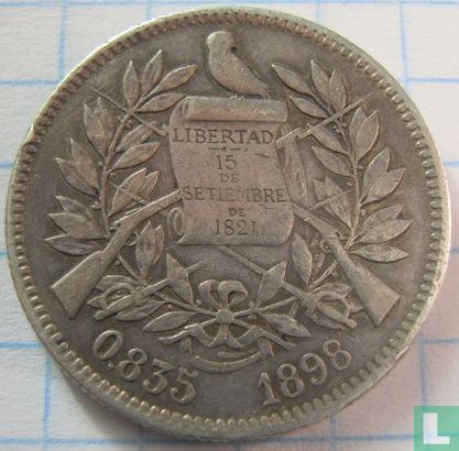 Guatemala 2 real 1898 - Afbeelding 1