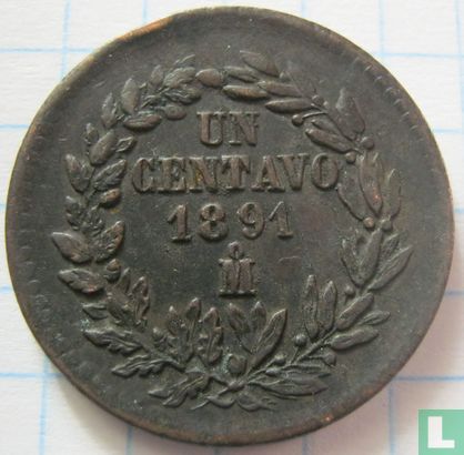 Mexico 1 centavo 1891 (Mo) - Image 1