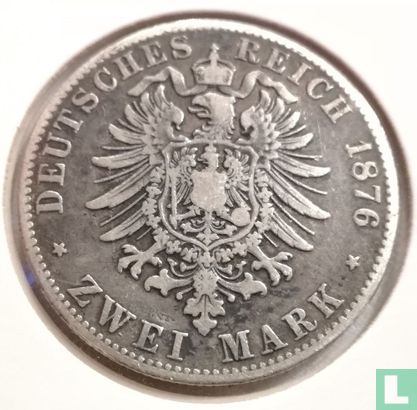 Bavière 2 mark 1876 - Image 1