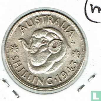 Australia 1 shilling 1943 (m) - Image 1