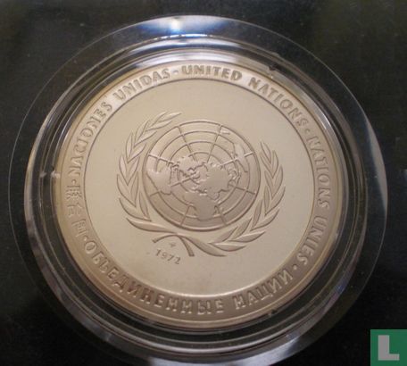 United Nations  Peace  Paix  Paz (Silver Proof)  1972 - Afbeelding 1