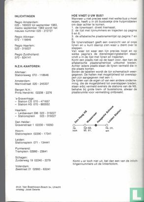 Dienstregeling NZH '83 '84 - Afbeelding 3