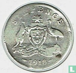 Australië 6 pence 1918 - Afbeelding 1