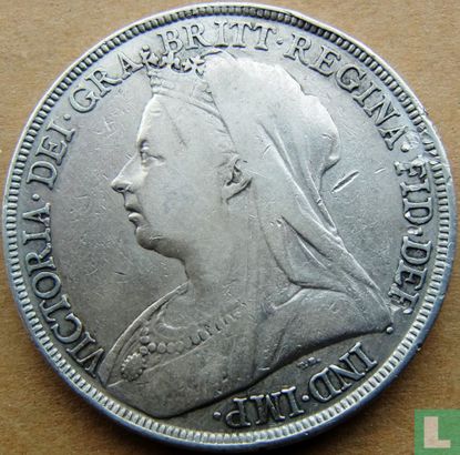 United Kingdom 1 crown 1893 (LVI) - Image 2
