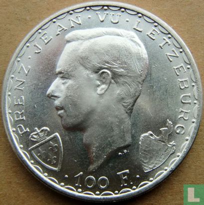Luxemburg 100 Franc 1946 (Typ 1) "600th anniversary Death of John the Blind" - Bild 2