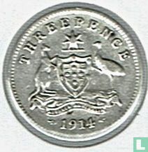 Australië 3 pence 1914 - Afbeelding 1