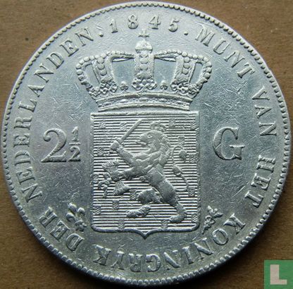 Niederlande 2½ Gulden 1845 (Typ 2) - Bild 1