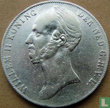 Nederland 2½ gulden 1845 (type 2) - Afbeelding 2
