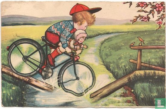 Jongen op fiets (0325) - Bild 1