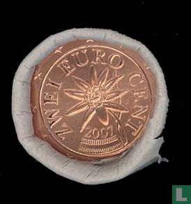 Autriche 2 cent 2007 (rouleau) - Image 2