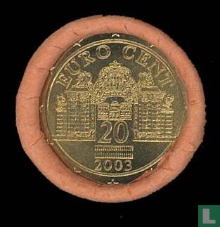 Autriche 20 cent 2003 (rouleau) - Image 2