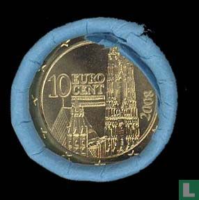 Austria 10 cent 2008 (roll) - Image 2