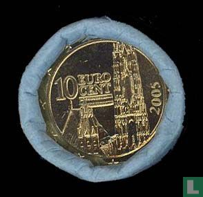 Austria 10 cent 2005 (roll) - Image 2