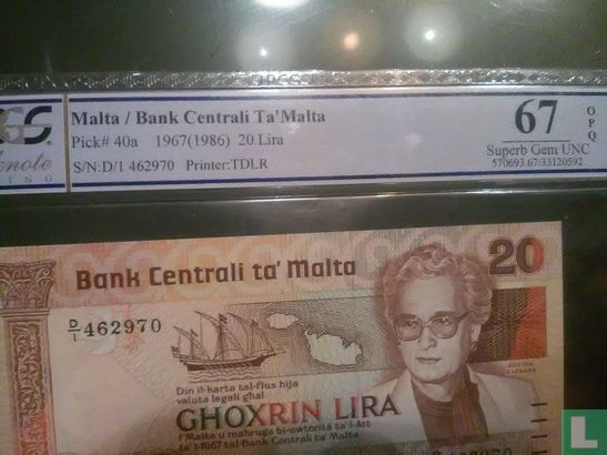 Malta 20 Lira - Afbeelding 3