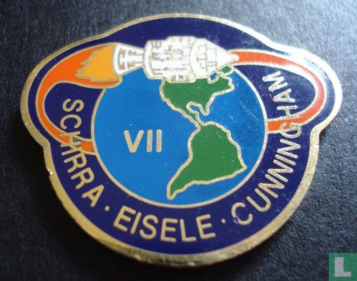 USA  Apollo VII (1st manned) Space Mission  1968 - Afbeelding 1