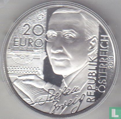 Austria 20 euro 2013 (PROOF) "Stefan Zweig" - Image 1