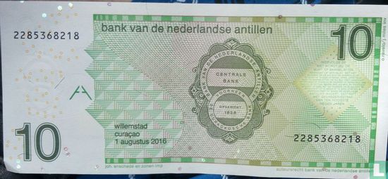 Nederlandse Antillen 10 Gulden  2016 - Afbeelding 1