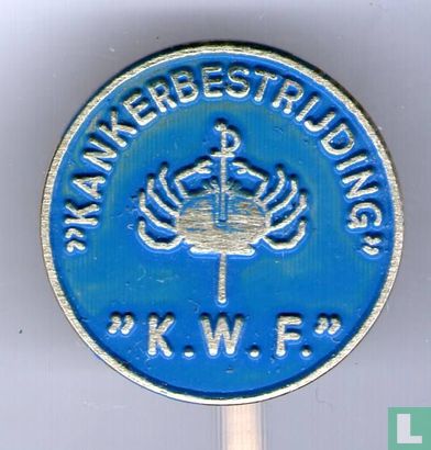 "Kankerbestrijding" "K.W.F." [blau]