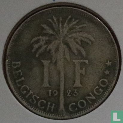 Belgian Congo 1 franc 1923 (NLD) - Image 1