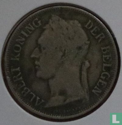 Congo belge 1 franc 1923 (NLD) - Image 2