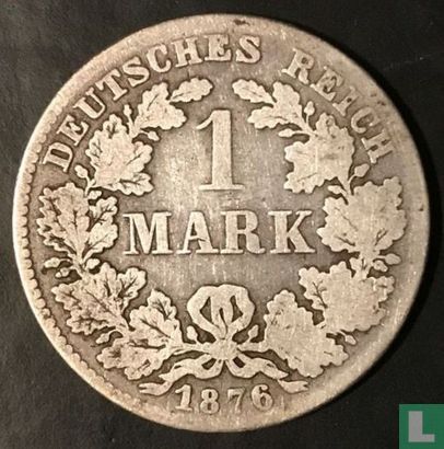 German Empire 1 mark 1876 (D) - Image 1