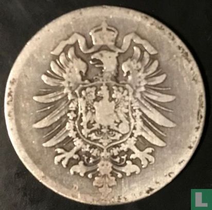 Empire allemand 1 mark 1876 (D) - Image 2