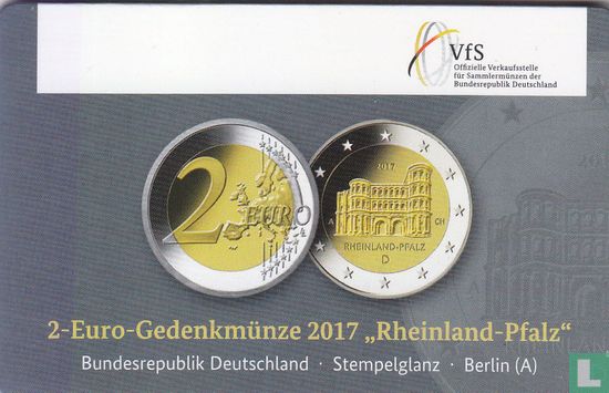 Deutschland 2 Euro 2017 (Coincard - A) "Rheinland - Pfalz" - Bild 1