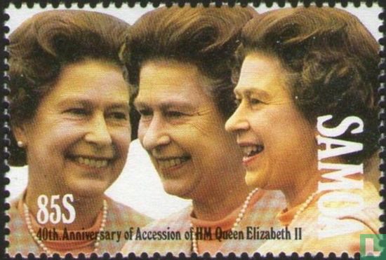40th anniversary of the accession of Queen Elizabeth II