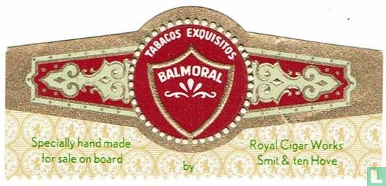 Balmoral Tabacos Exquisitos by - Specially hand made for sale on board - Royal Cigar Works Smit & ten Hove - Afbeelding 1