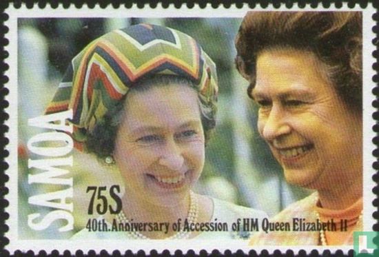 40th anniversary of the accession of Queen Elizabeth II