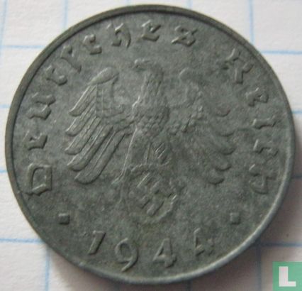 Empire allemand 10 reichspfennig 1944 (G) - Image 1