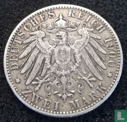 Bavière 2 mark 1900 - Image 1