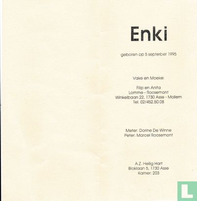 Geboortekaartje Enki - illustratie Merho - Image 2
