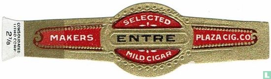 Entre Selected Mild Cigar - Makers - Plaza Cig. Co. - Image 1