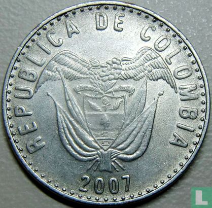 Colombia 50 pesos 2007 (stainless steel) - Image 1