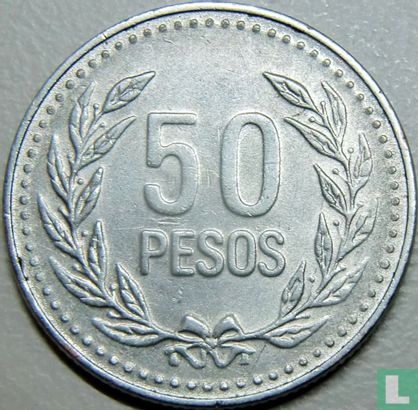 Colombia 50 pesos 2007 (stainless steel) - Image 2